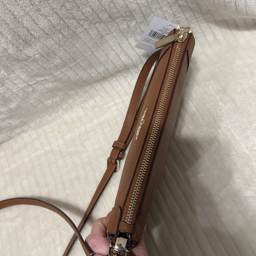 Kate Spade Warm Ginge Pebbled Leather Crossbody Bag - Picture 8 of 14